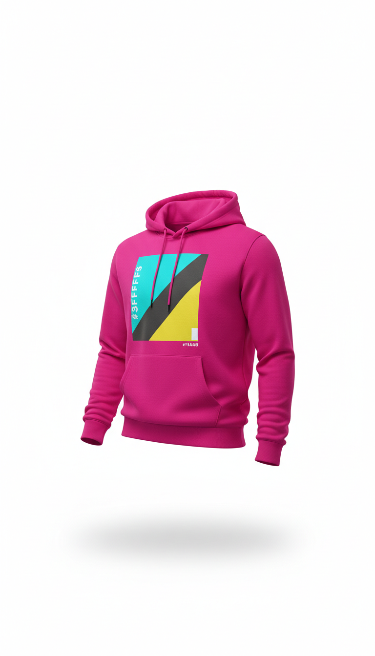 Oversized Cotton Hoodie With Graphic Back